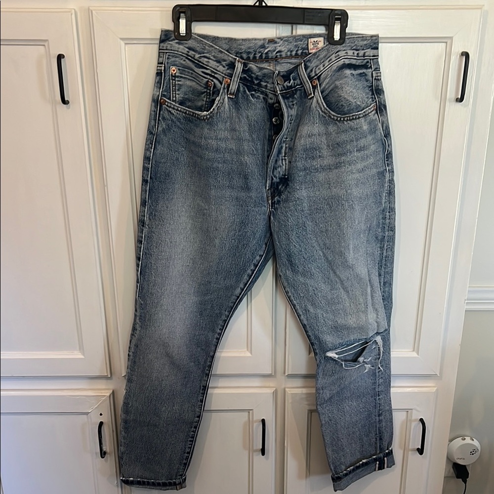 Levi's Women’s Cropped Blue Jeans 501 S